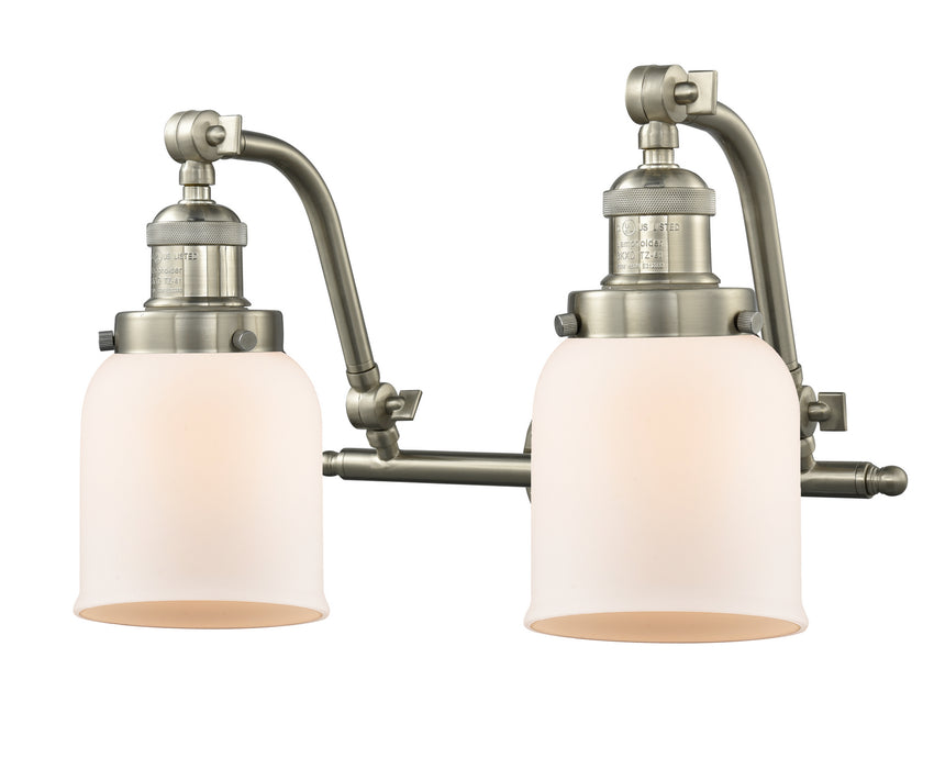 Innovations 515-2W-SN-G51 Two Light Bath Vanity, Brushed Satin Nickel