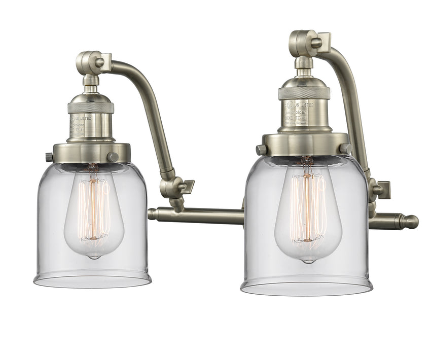 Innovations 515-2W-SN-G52 Two Light Bath Vanity, Brushed Satin Nickel