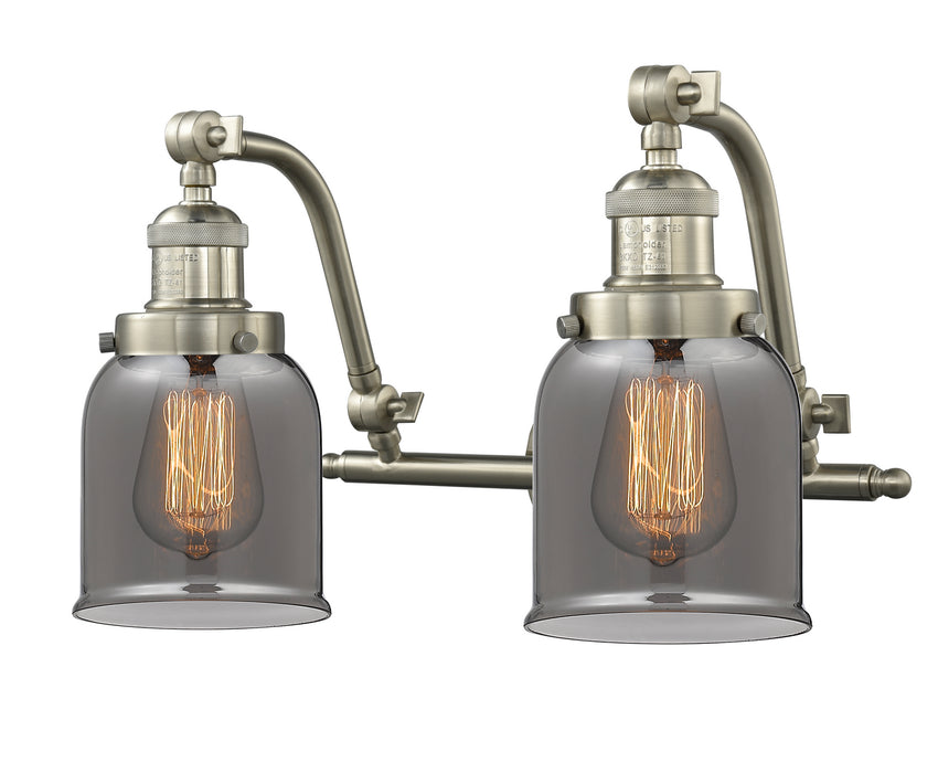 Innovations 515-2W-SN-G53 Two Light Bath Vanity, Brushed Satin Nickel