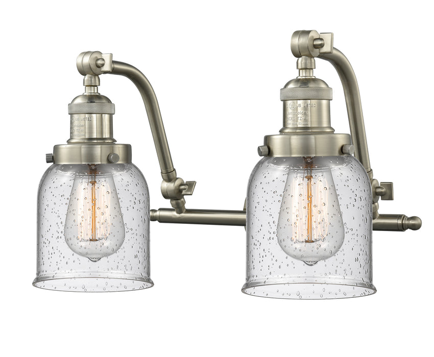Innovations 515-2W-SN-G54 Two Light Bath Vanity, Brushed Satin Nickel