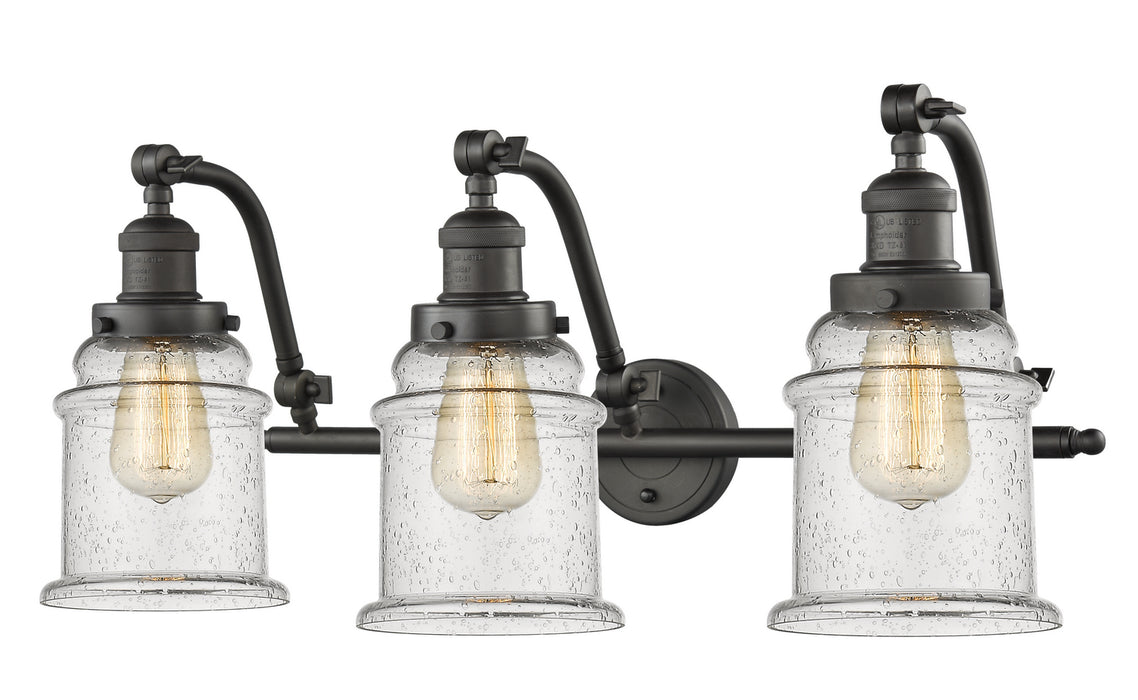 Innovations 515-3W-OB-G184 Three Light Bath Vanity, Oil Rubbed Bronze