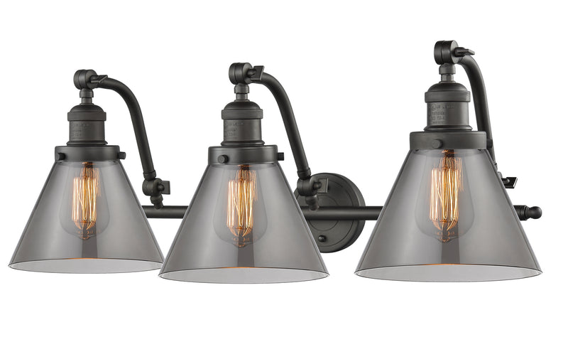 Innovations 515-3W-OB-G43 Three Light Bath Vanity, Oil Rubbed Bronze