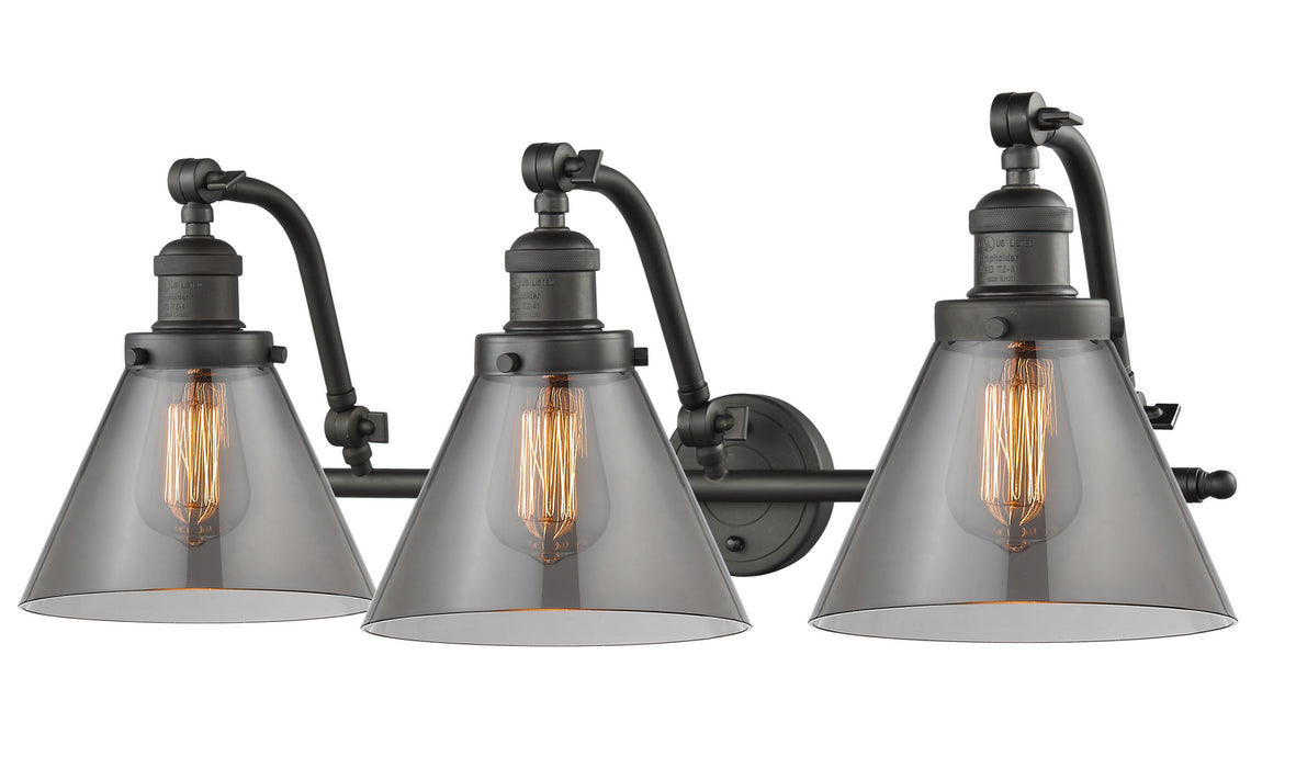 Innovations 515-3W-OB-G43 Three Light Bath Vanity, Oil Rubbed Bronze