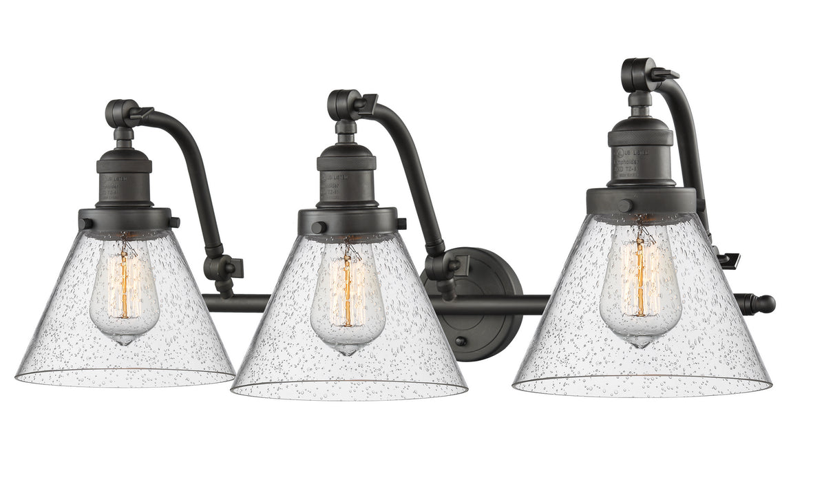 Innovations 515-3W-OB-G44 Three Light Bath Vanity, Oil Rubbed Bronze