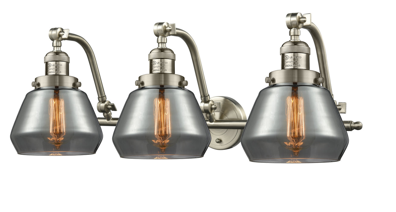 Innovations 515-3W-SN-G173 Three Light Bath Vanity, Brushed Satin Nickel
