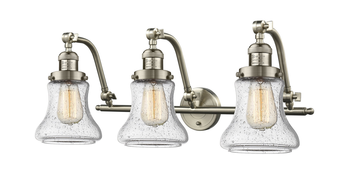 Innovations 515-3W-SN-G194 Three Light Bath Vanity, Brushed Satin Nickel