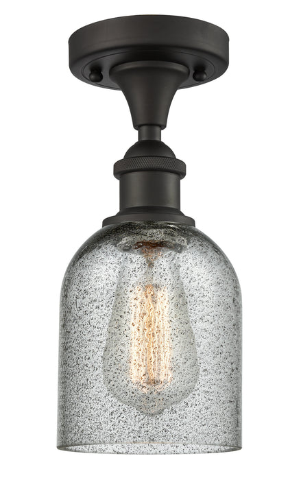 Innovations 516-1C-OB-G257 One Light Semi-Flush Mount, Oil Rubbed Bronze