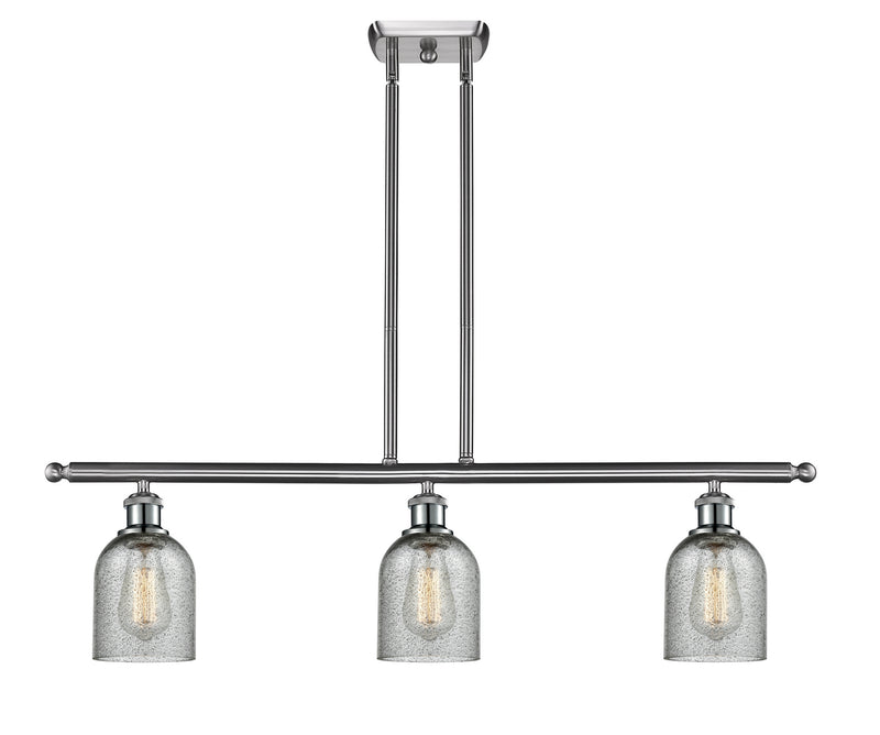 Innovations 516-3I-SN-G257 Three Light Island Pendant, Brushed Satin Nickel
