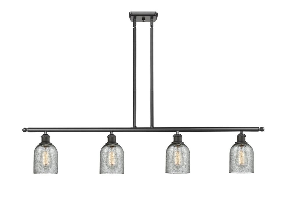 Innovations 516-4I-OB-G257 Four Light Island Pendant, Oil Rubbed Bronze