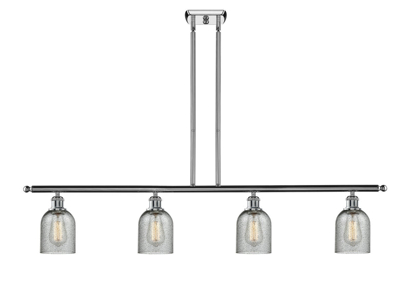 Innovations 516-4I-PC-G257 Four Light Island Pendant, Polished Chrome