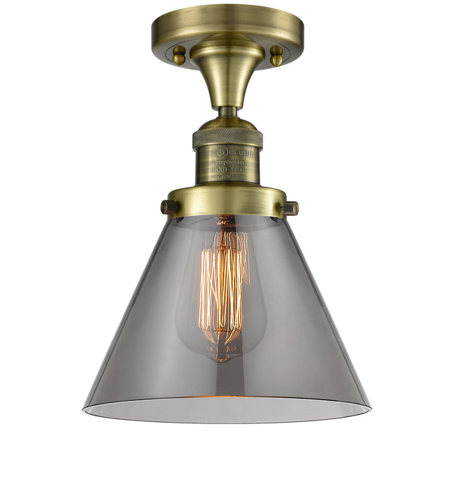 Innovations 517-1CH-AB-G43-LED LED Semi-Flush Mount, Antique Brass