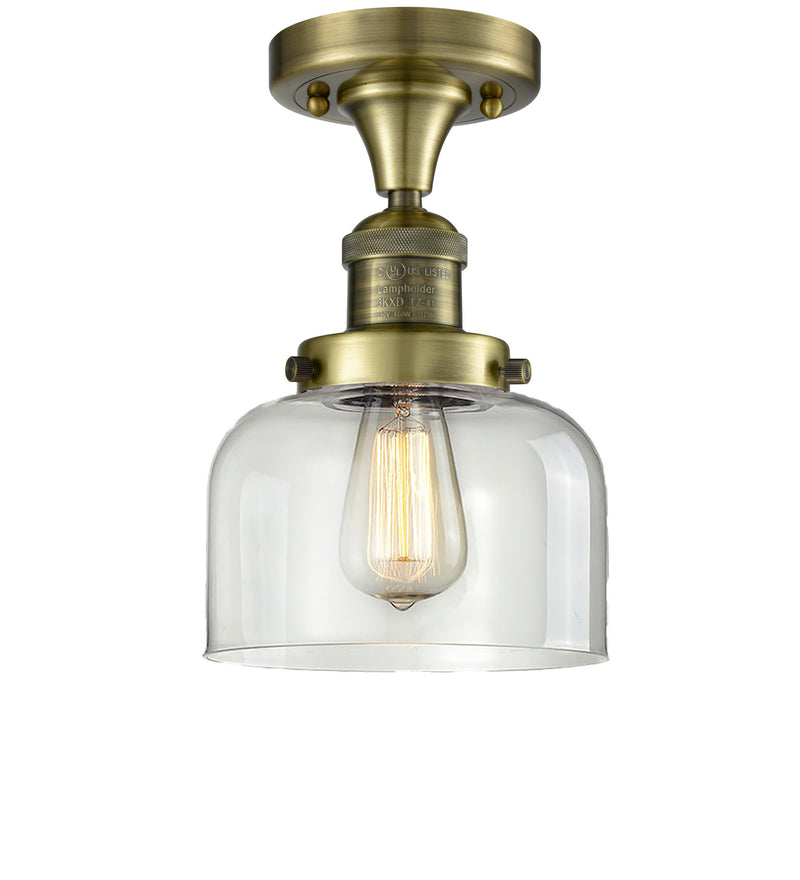 Innovations 517-1CH-AB-G72-LED LED Semi-Flush Mount, Antique Brass