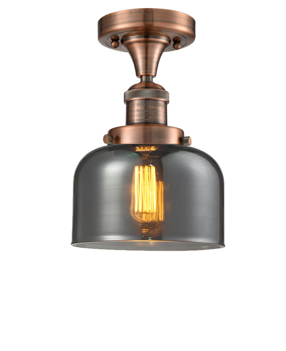 Innovations 517-1CH-AC-G73-LED LED Semi-Flush Mount, Antique Copper