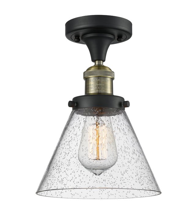 Innovations 517-1CH-BAB-G44-LED LED Semi-Flush Mount, Black Antique Brass