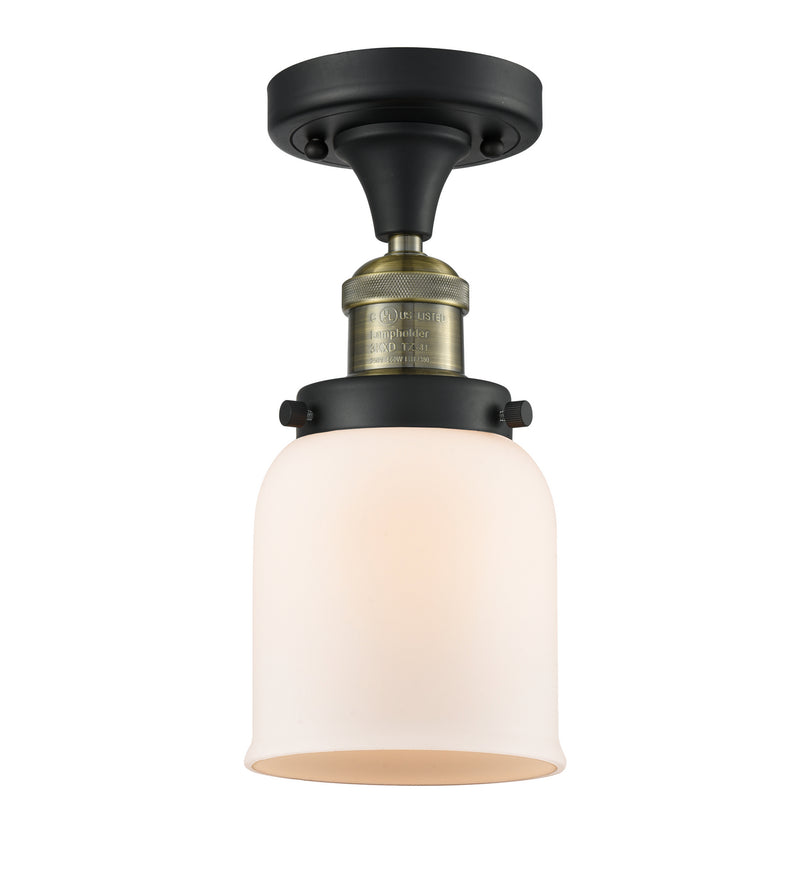 Innovations 517-1CH-BAB-G51 One Light Semi-Flush Mount, Black Antique Brass