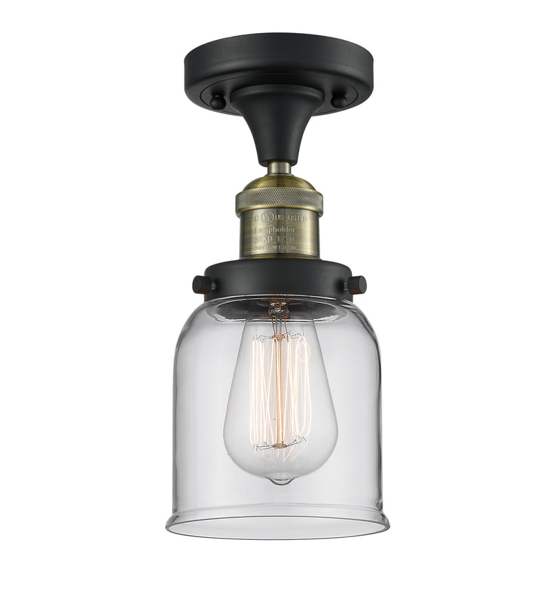 Innovations 517-1CH-BAB-G52 One Light Semi-Flush Mount, Black Antique Brass