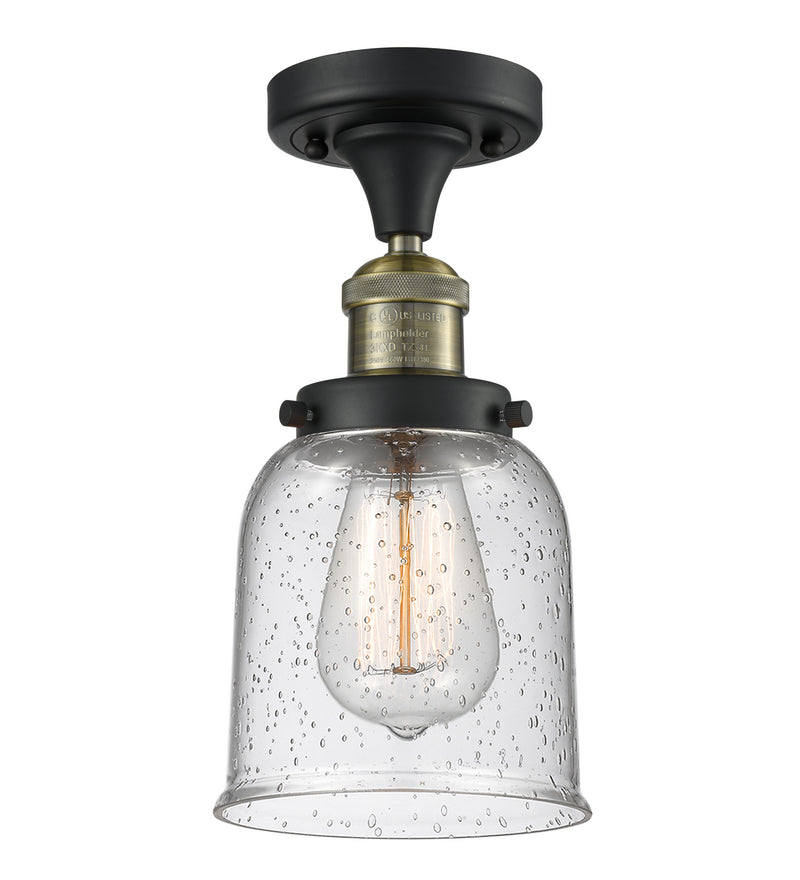 Innovations 517-1CH-BAB-G54 One Light Semi-Flush Mount, Black Antique Brass