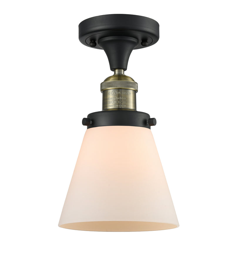Innovations 517-1CH-BAB-G61 One Light Semi-Flush Mount, Black Antique Brass