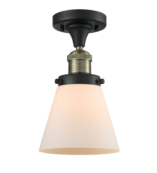 Innovations 517-1CH-BAB-G61 One Light Semi-Flush Mount, Black Antique Brass