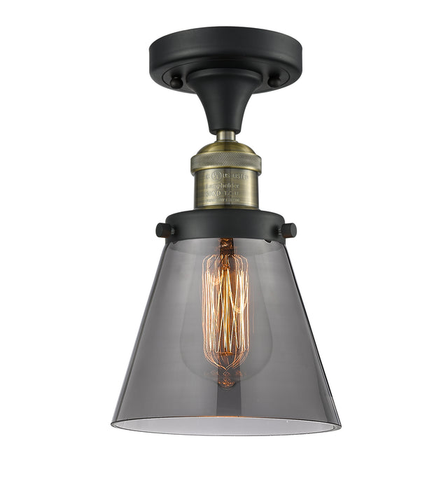 Innovations 517-1CH-BAB-G63 One Light Semi-Flush Mount, Black Antique Brass
