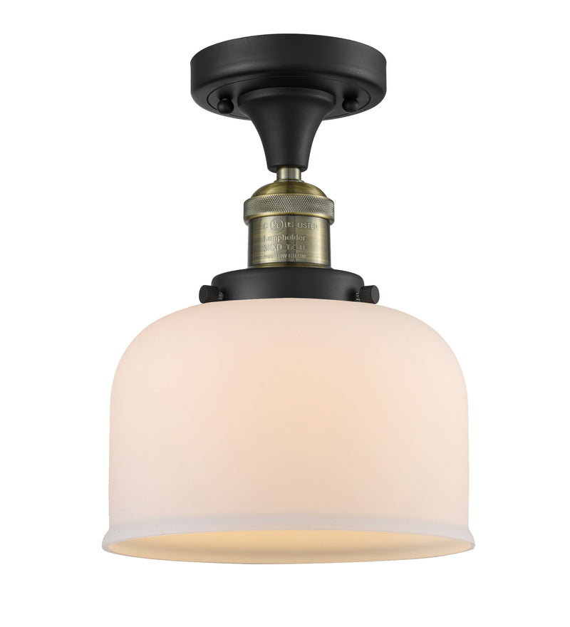 Innovations 517-1CH-BAB-G71 One Light Semi-Flush Mount, Black Antique Brass