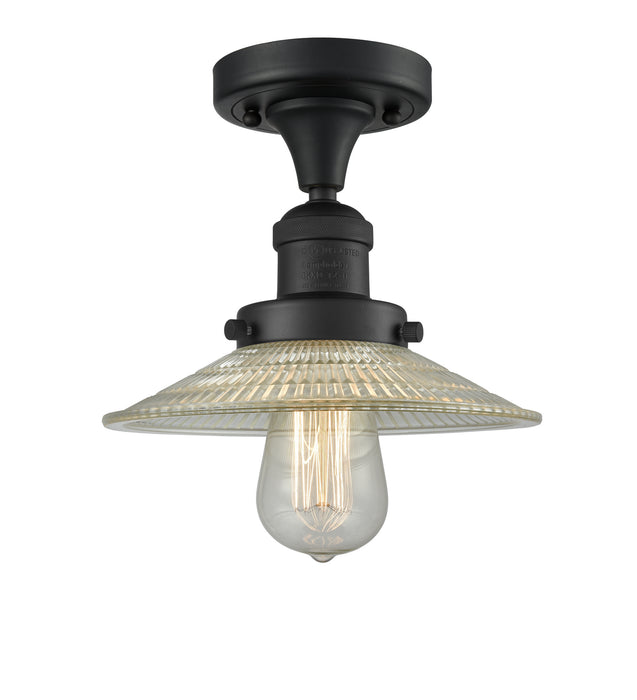 Innovations 517-1CH-BK-G2 One Light Semi-Flush Mount, Matte Black