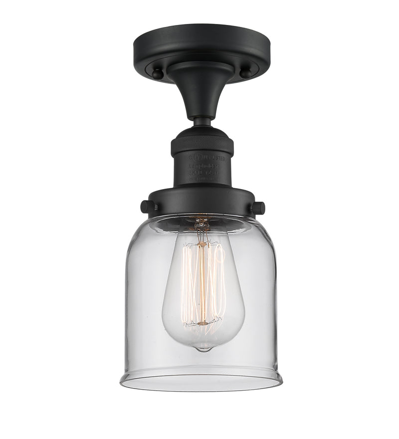 Innovations 517-1CH-BK-G52-LED LED Semi-Flush Mount, Matte Black
