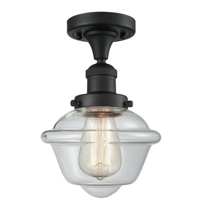 Innovations 517-1CH-BK-G532-LED LED Semi-Flush Mount, Matte Black