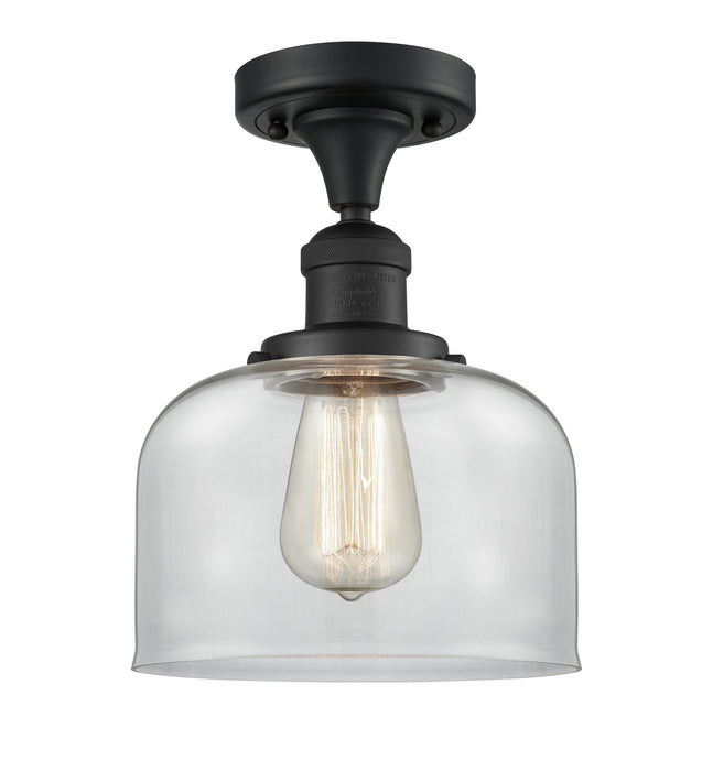 Innovations 517-1CH-BK-G72-LED LED Semi-Flush Mount, Matte Black