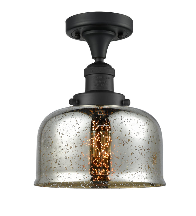 Innovations 517-1CH-BK-G78 One Light Semi-Flush Mount, Matte Black