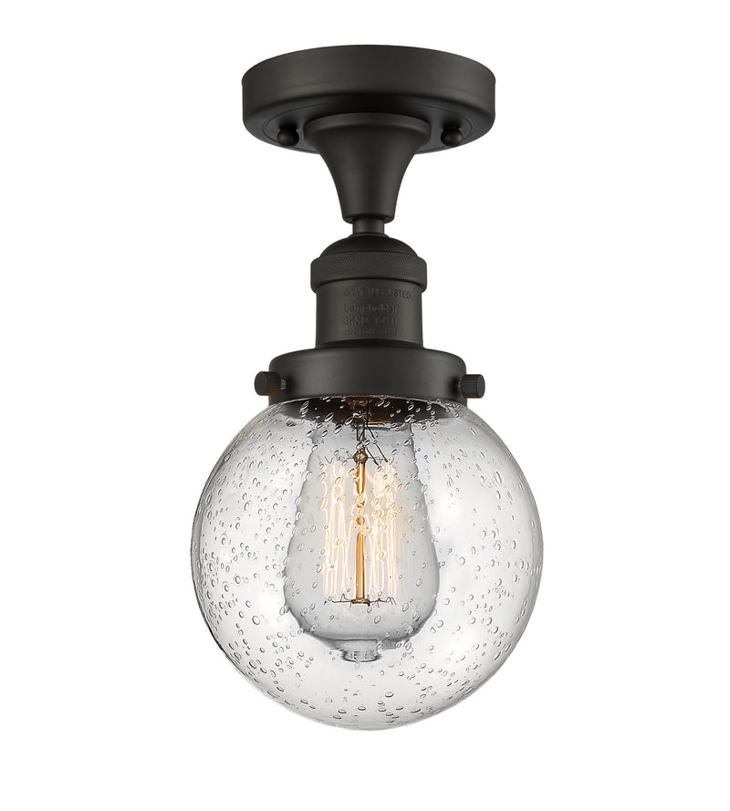 Innovations 517-1CH-OB-G204-6 One Light Semi-Flush Mount, Oil Rubbed Bronze