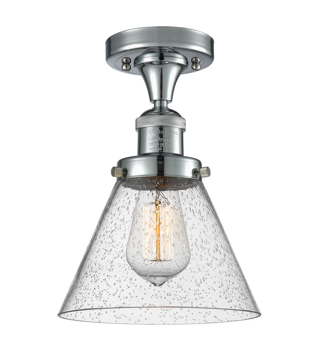 Innovations 517-1CH-PC-G44 One Light Semi-Flush Mount, Polished Chrome