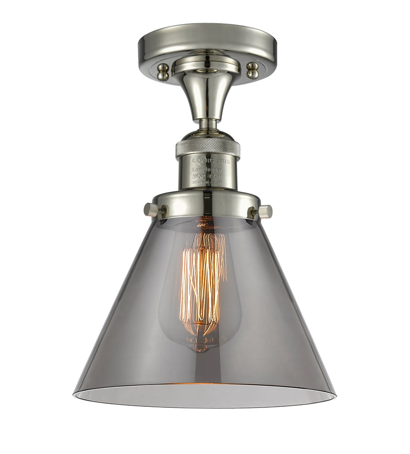 Innovations 517-1CH-PN-G43-LED LED Semi-Flush Mount, Polished Nickel