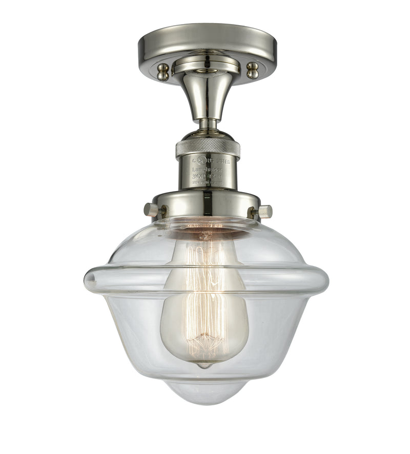 Innovations 517-1CH-PN-G532-LED LED Semi-Flush Mount, Polished Nickel