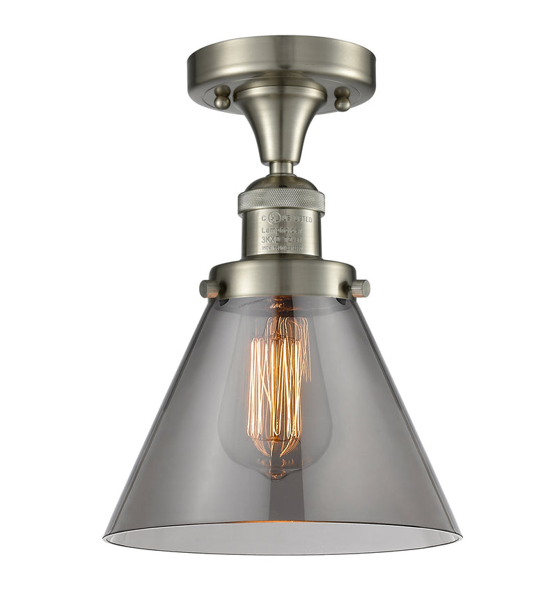 Innovations 517-1CH-SN-G43-LED LED Semi-Flush Mount, Brushed Satin Nickel