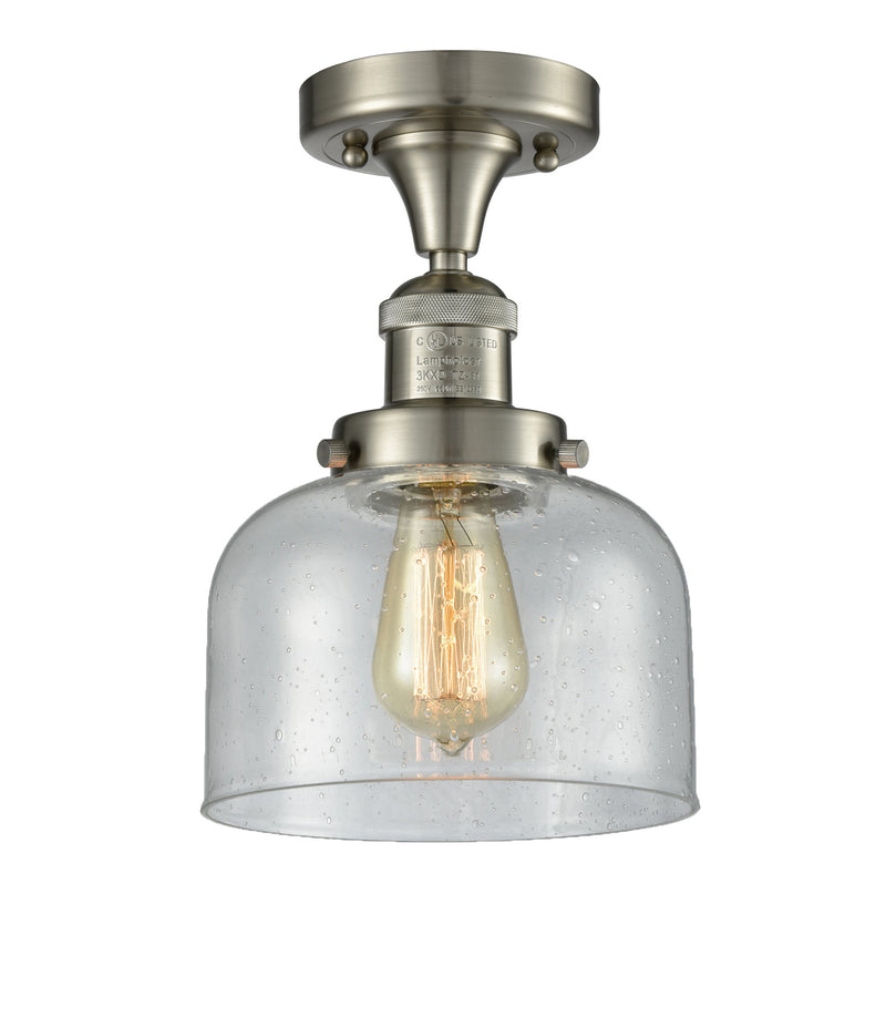 Innovations 517-1CH-SN-G74-LED LED Semi-Flush Mount, Brushed Satin Nickel