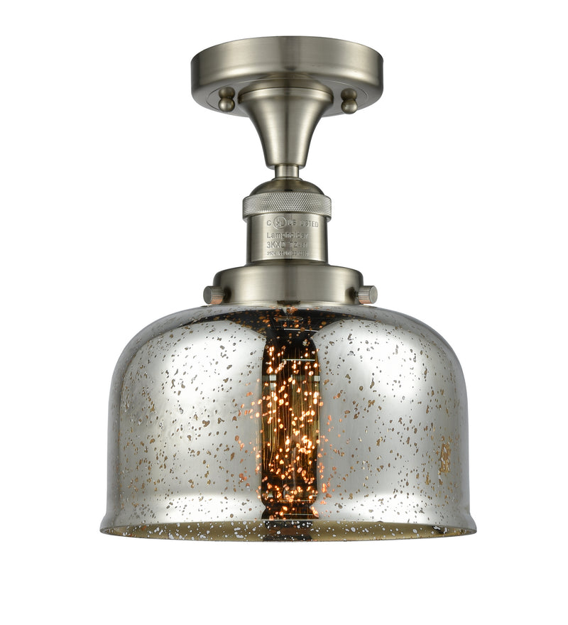 Innovations 517-1CH-SN-G78 One Light Semi-Flush Mount, Brushed Satin Nickel