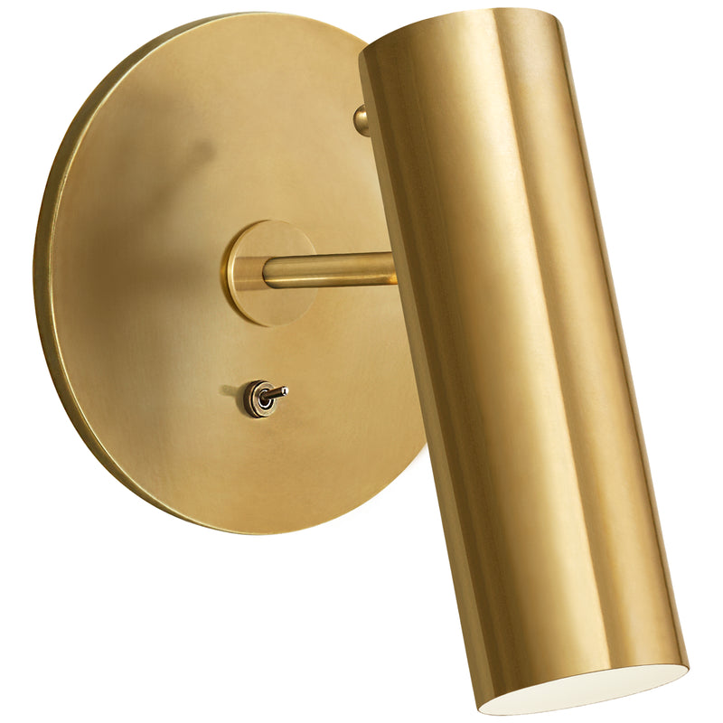 Visual Comfort Signature ARN 2042HAB LED Pivoting Light, Hand-Rubbed Antique Brass