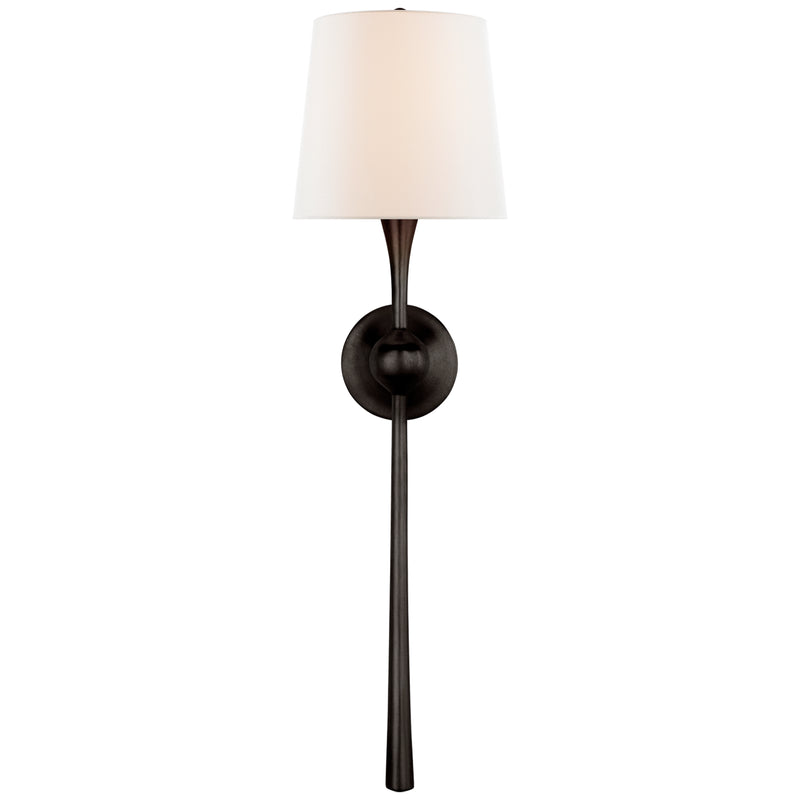 Visual Comfort Signature ARN 2302AI-L One Light Wall Sconce, Aged Iron