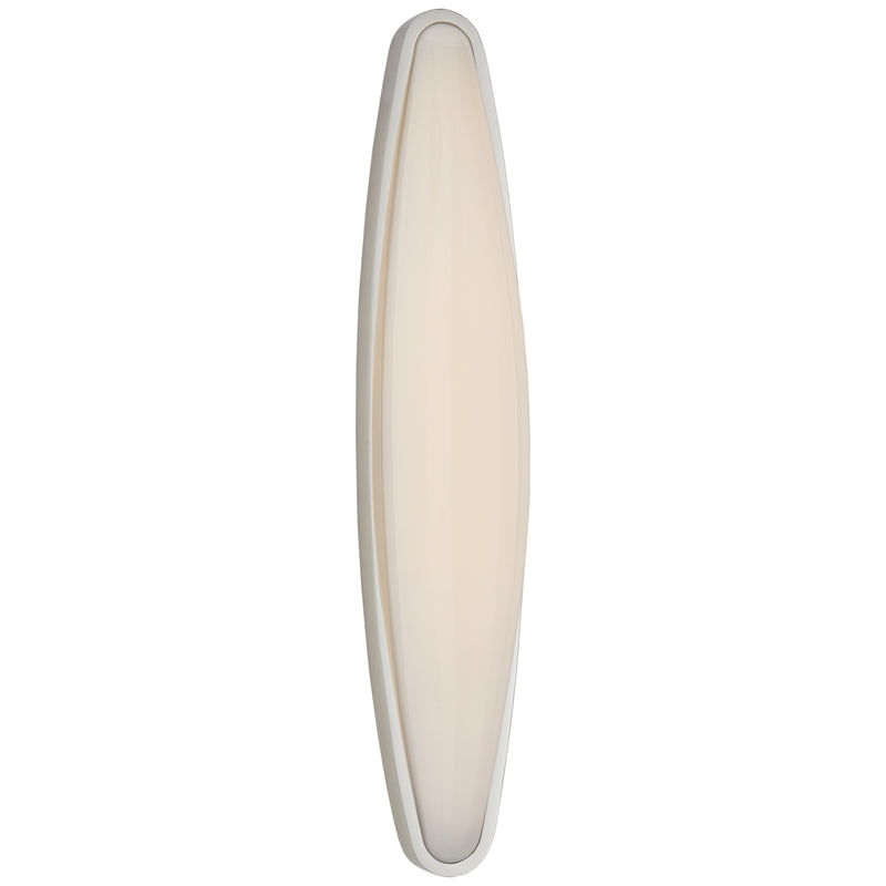 Visual Comfort Signature ARN 2401PN-WG LED Bath Sconce, Polished Nickel