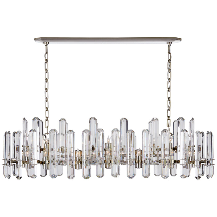 Visual Comfort Signature ARN 5127PN-CG 24 Light Chandelier, Polished Nickel