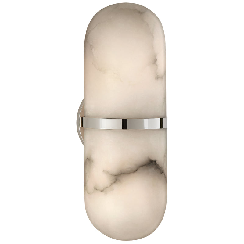 Visual Comfort Signature KW 2012PN-ALB LED Wall Sconce, Polished Nickel