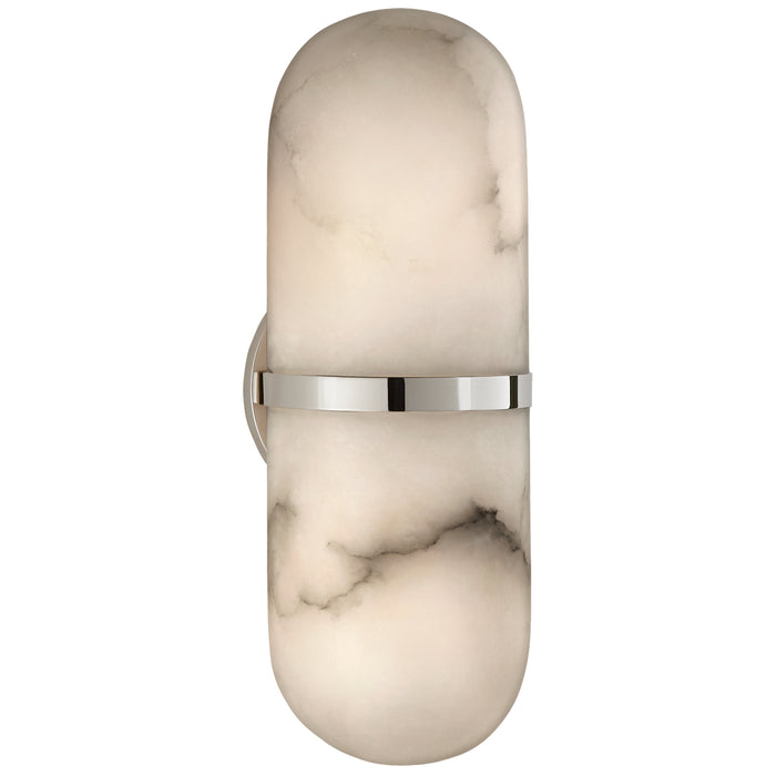Visual Comfort Signature KW 2012PN-ALB LED Wall Sconce, Polished Nickel