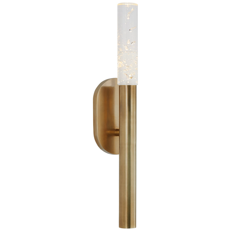 Visual Comfort Signature KW 2280AB-SG LED Bath Sconce, Antique-Burnished Brass