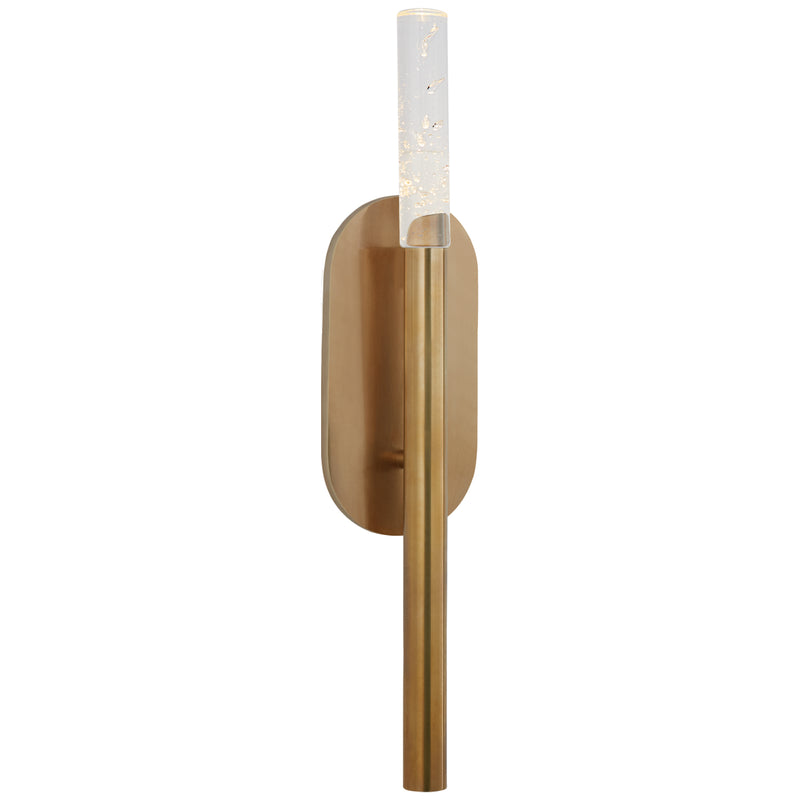 Visual Comfort Signature KW 2281AB-SG LED Bath Sconce, Antique-Burnished Brass