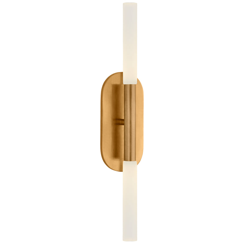 Visual Comfort Signature KW 2282AB-EC LED Vanity, Antique-Burnished Brass