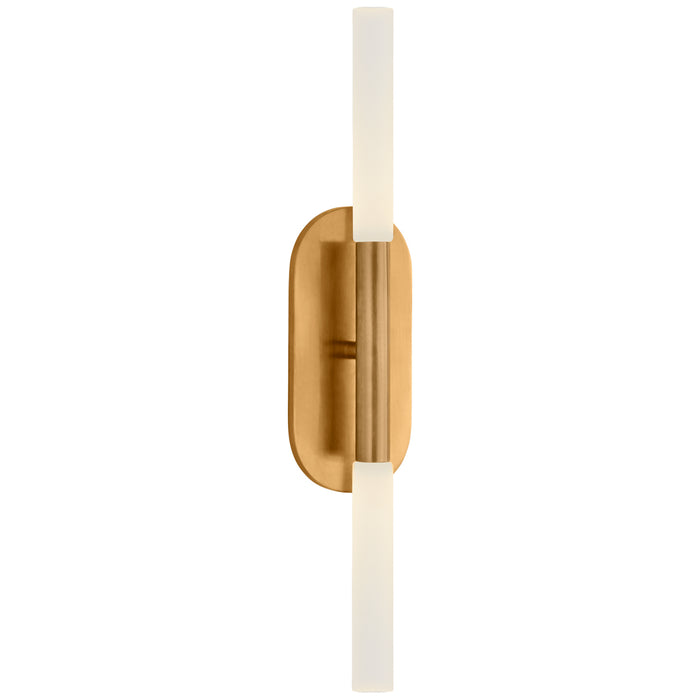 Visual Comfort Signature KW 2282AB-EC LED Vanity, Antique-Burnished Brass