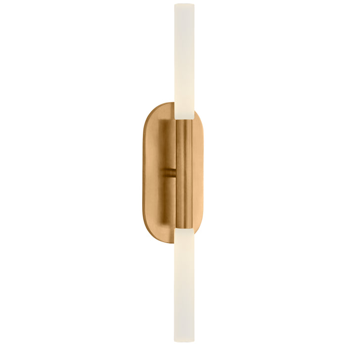 Visual Comfort Signature KW 2282AB-EC LED Vanity, Antique-Burnished Brass