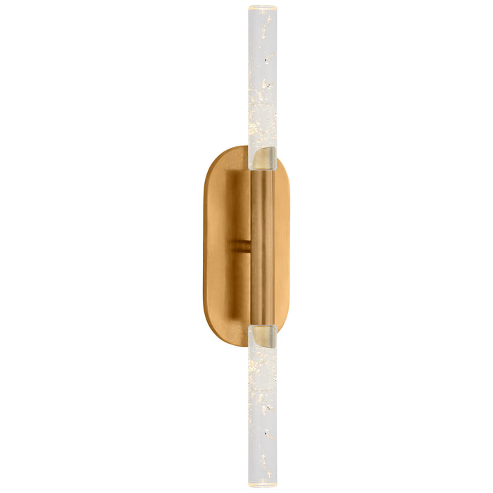 Visual Comfort Signature KW 2282AB-SG LED Vanity, Antique-Burnished Brass