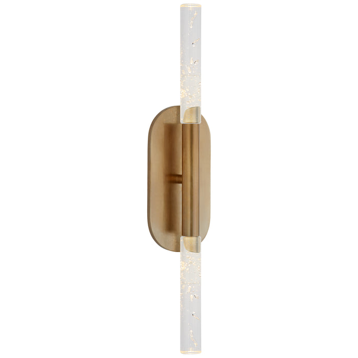 Visual Comfort Signature KW 2282AB-SG LED Vanity, Antique-Burnished Brass